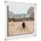 Cool Modern Frames Clear Acrylic Float Frame with Gold Hardware